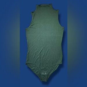 Summersalt The High Neck Sweater Size 2XL Ribbed Green Mock Forest Christmas